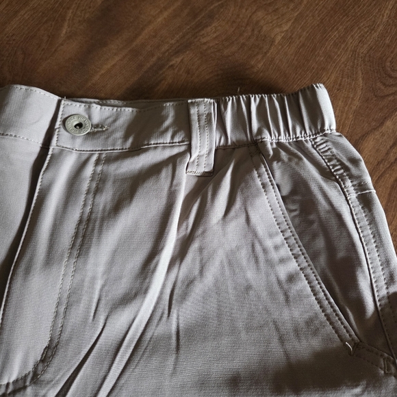 Men's Tan Tech Shorts - Picture 3 of 6